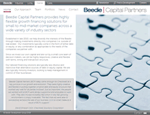 Tablet Screenshot of beediecapital.com